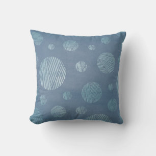 Cercles bleus Coussin Arrière - plan