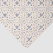 Cercles bleus élégants sur le papier de soie de (Détail)