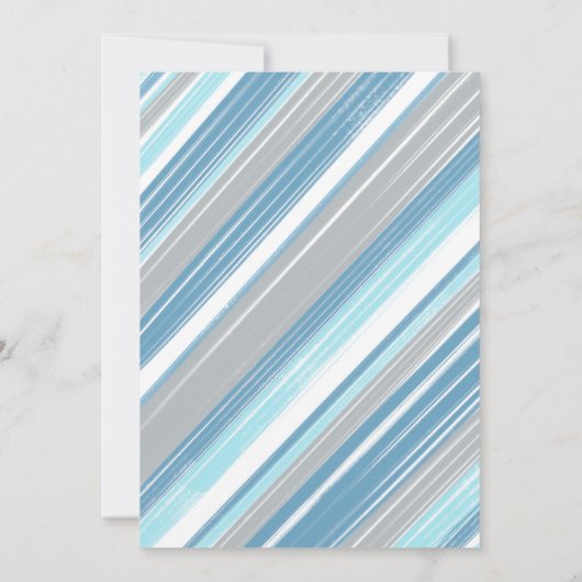 Cercles Bleus Invitation de garçon d'anniversaire (Dos)