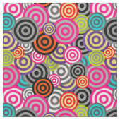 Cercles Boho colorés Tissu (Fermer)