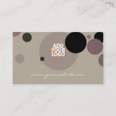 Cercles Cappuccino avec Carte de visite Logo (Dos)