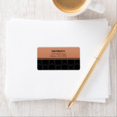 Cercles classiques élégants Étiquette de adresse (En situation)