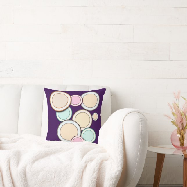 Cercles colorés Jeter Oreiller (Canapé)
