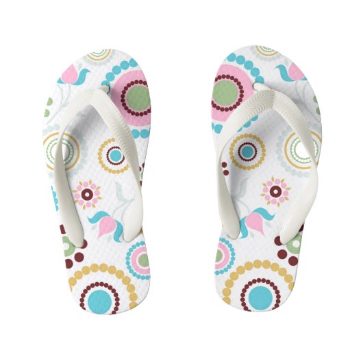 Cercles colorés Les tongs des enfants (Semelle)