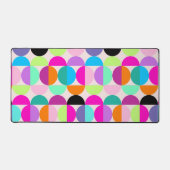 Cercles colorés Motif Rétro Mi-Siècle moderne (Recto)