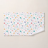 cercles colorés motifs mignons pois (Serviette à main)