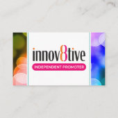 Cercles colorés objets8tive Posh carte de visite (Dos)