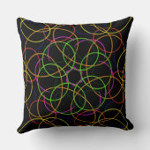 cercles colorés sur oreiller noir (Verso)