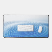 Cercles concentrés Abstraits des vagues bleues coo (Clavier et souris)