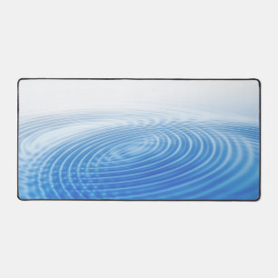 Cercles concentrés Abstraits des vagues bleues coo