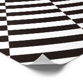 Cercles Concentrés Déplacé 9 Degrés Poster (Coin)