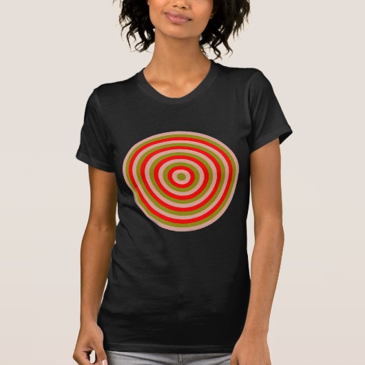 Cercles concentrés T-shirt féminin (Devant)