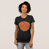 Cercles concentrés T-shirt féminin (Devant entier)