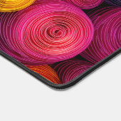 Cercles concentriques multicolores texture abstrai (Coin)
