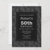 Cercles cool 50e anniversaire Invitation (Devant)