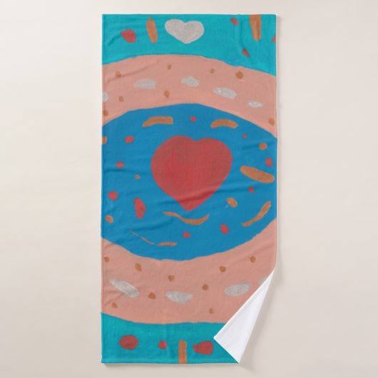 Cercles d'amour (Serviette de bain)