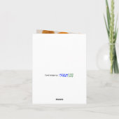 Cercles d'automne à l'aquarelle Carte de vœux quot (Dos)