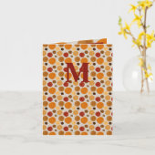 Cercles d'automne à l'aquarelle Carte de vœux quot (Fleur jaune)