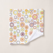 Cercles d'automne modernes du milieu du siècle (Gant de toilette)