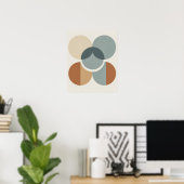 Cercles de chevauchement géométrique Art mural mod (Bureau à domicile)