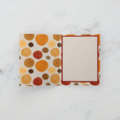 Cercles de chute d'automne à l'aquarelle Carte de  (Intérieur)