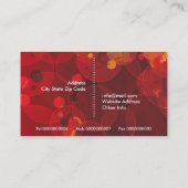 Cercles de graphiste carte de visite personnalisé (Dos)