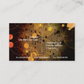 Cercles de graphiste carte de visite personnalisé (Dos)