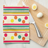 cercles de pokadot coloré serviette de cuisine (Quart Plié)