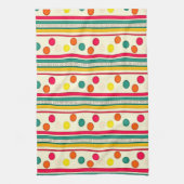 cercles de pokadot coloré serviette de cuisine (Vertical)