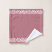 Cercles de spirale abstraits sur serviette de bain (Gant de toilette)