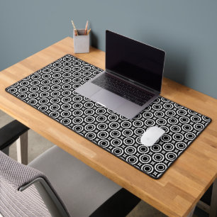 Cercles de zigzag blanc mignon motif