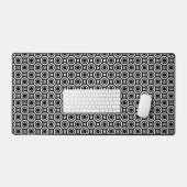 Cercles de zigzag blanc mignon motif (Clavier et souris)