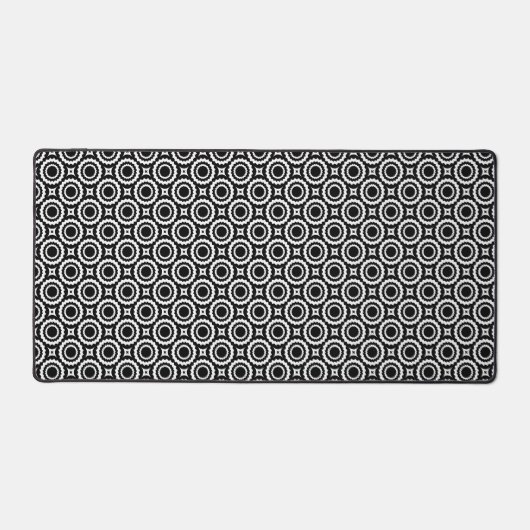 Cercles de zigzag blanc mignon motif (Recto)