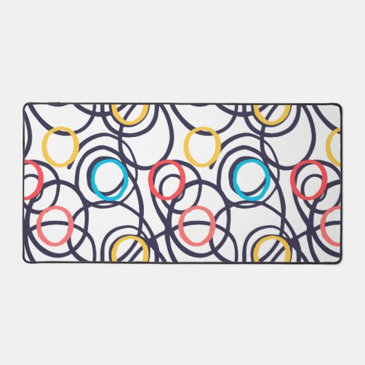 Cercles Dizzy Doodle Sur Blanc (Recto)