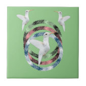 Cercles d'oiseaux carreaux en céramique (Devant)