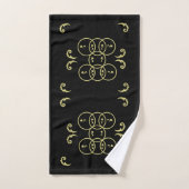 Cercles d'or noir (Serviette à main)