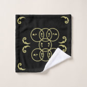 Cercles d'or noir (Gant de toilette)