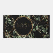 Cercles d'or noir Eucalyptus Élégante Grande souri (Recto)