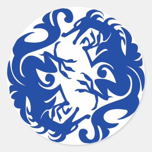 cercles dragons autocollants (Devant)