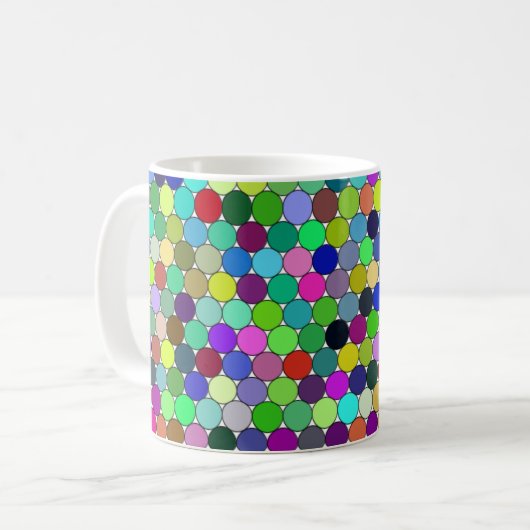 Cercles empaquetés Mug 11oz (Devant gauche)