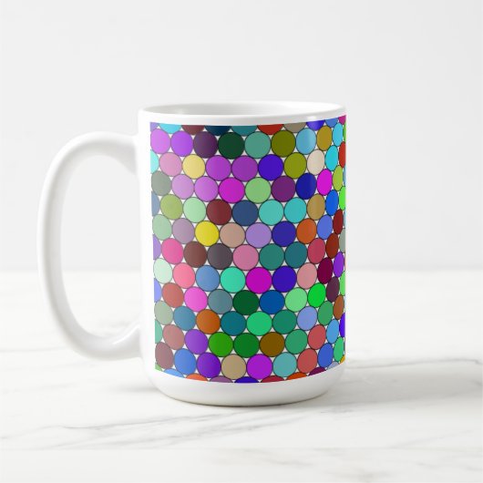 Cercles empaquetés Mug 15 oz (Gauche)