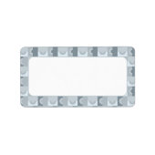 Cercles en Étiquette de adresse gris (Devant)