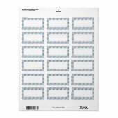 Cercles en Étiquette de adresse gris (Feuille entière)