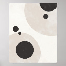 Cercles Équilibrés – Art Mural Abstrait Neutre