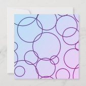 Cercles et bulles faire-part de mariage (Dos)