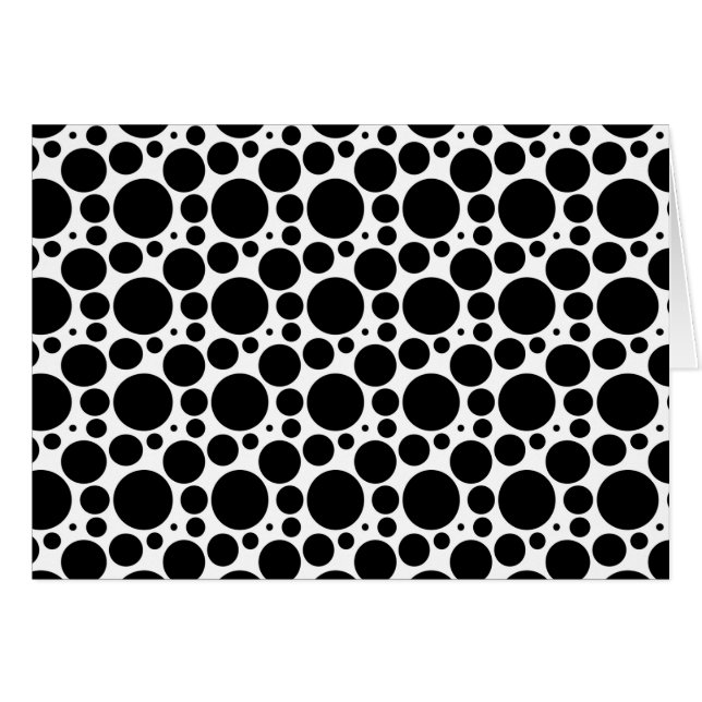 Cercles et points en 7 tailles : répétition de noi (Devant horizontal)