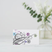 Cercles et rétros cartes de profil d'affaires de (Debout devant)