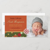 Cercles Festifs Points Faire-part de naissance de (Devant / Derrière)