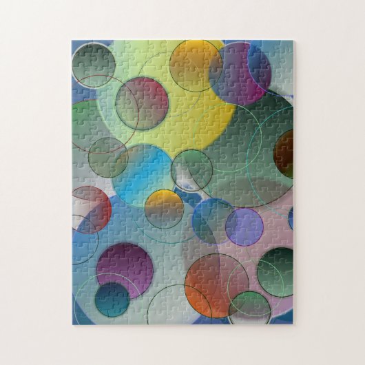 Cercles flottants Cercles Forme Puzzle (Vertical)