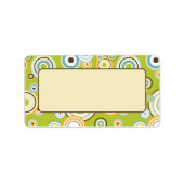 Cercles funky étiquette de adresse Motif (Devant)